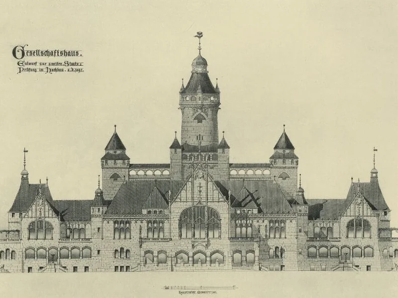 1867-Emil Högg - Progetto per un centro comunitario